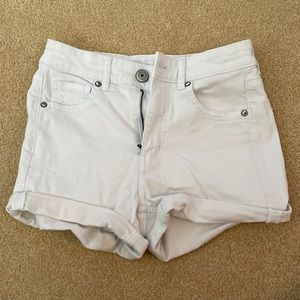 American eagle white jean shorts